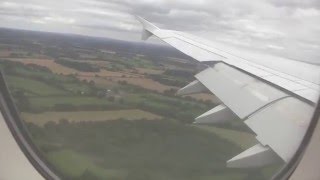 Emirates Airbus A380 Landing & Taxi at Manchester Airport, England - 9th September, 2015