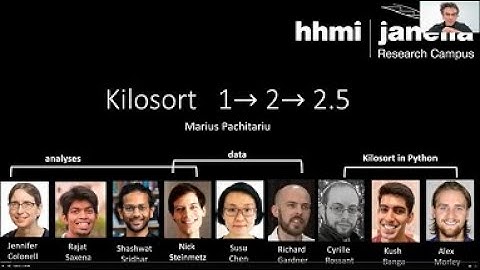 2020 Lecture 2.03 - Spike sorting with Kilosort - Marius Pachitariu (HHMI)