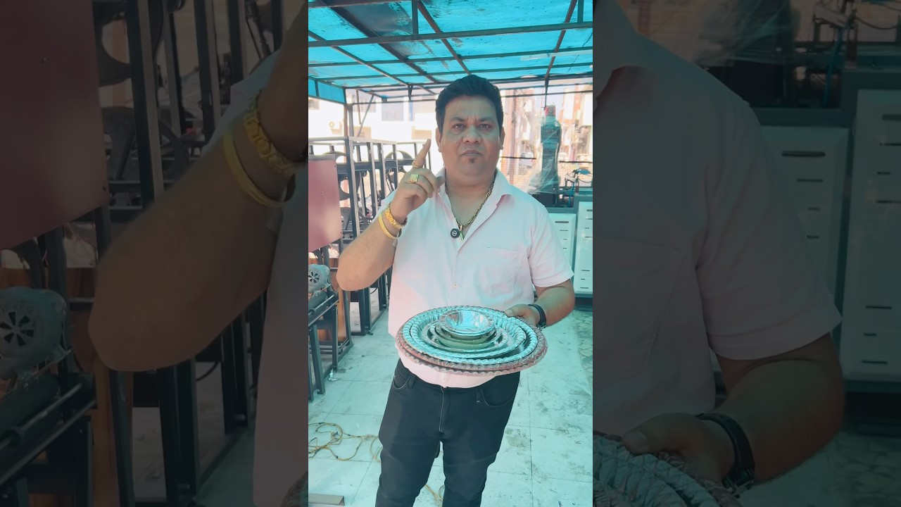 Business By One Machine From Home - Thali, Dona Pattal & Plate Making 😱 #ytshorts #shorts