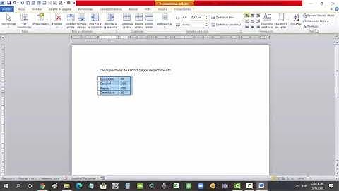 Convertir una tabla en texto en Microsoft Word