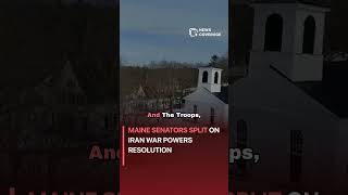 Maine Senators Split on Iran War Powers Resolution #politics