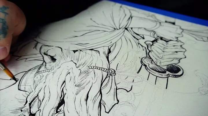 Shane Fords Morning Pages; Tengu acrylic painting ...