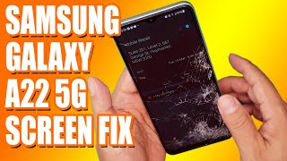 استبدال شاشة Samsung Galaxy A22 5G [إصلاح هاتف متوسط ​​المدى] | Sy...