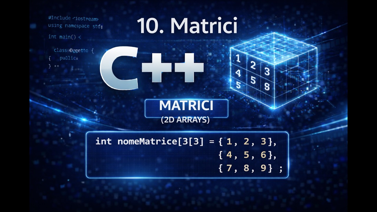 10. C++ Tutorial: Le Matrici (Array Bidimensionali) e i Cicli Annidati ...