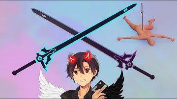 Kirito Elucidator Sword Modeling Tutorial ✔ #kais_free_models