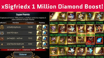 xSigfriedx - 1 Million Diamond Spend - Top 1 - Non Vip - Legacy of Discord - Apollyon