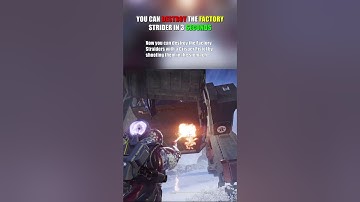 YOU CAN DESTROY THE FACTORY STRIDER IN 3 SECONDS
