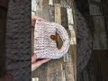 【Crochet】【DAISO糸】【さくらミルク Bag】【くすみカラーの大人ニット Bag】https://hikamamashop.base.shop＃かぎ針編み＃Crochet＃ｈｉｋａママ