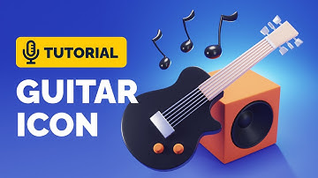 Blender 3D Guitar Icon Full Tutorial | Polygon Runway