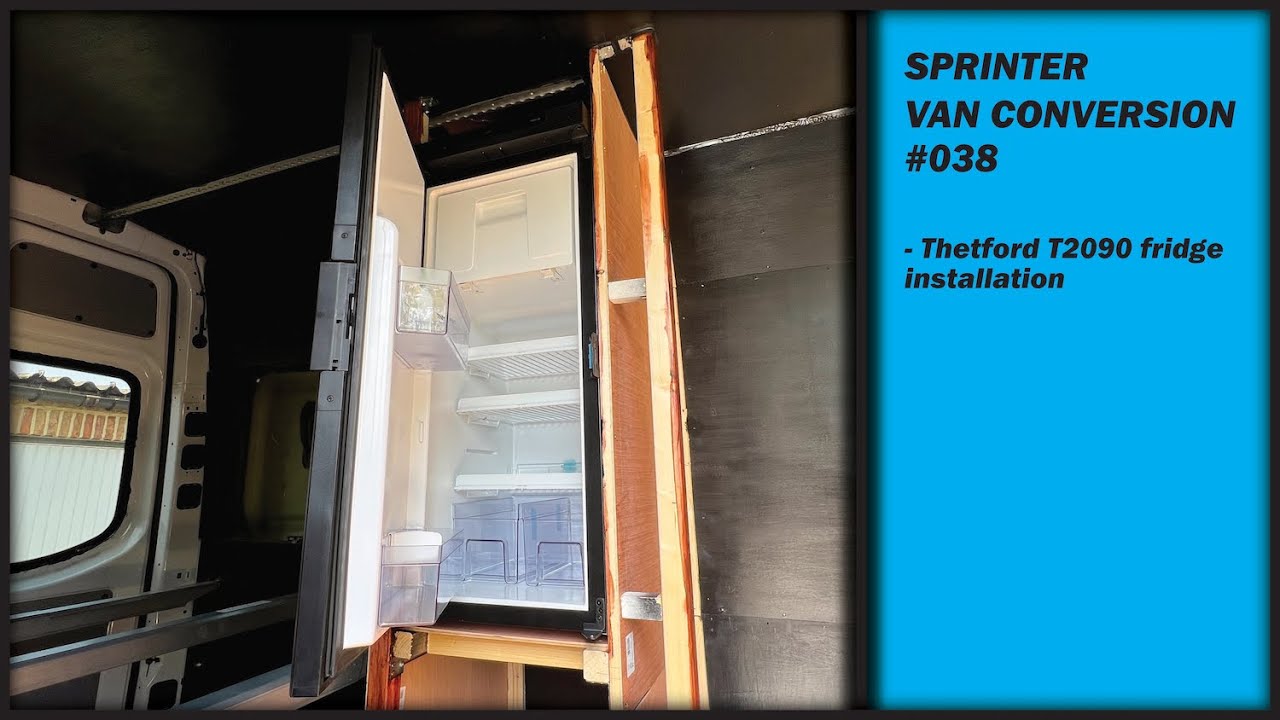 Sprinter Van Conversion 038 - Thetford T2090 fridge installation