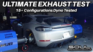 The ULTIMATE Porsche 718 Cayman GT4 RS Exhaust Dyno Test (15+ Configurations) | Soul Performance