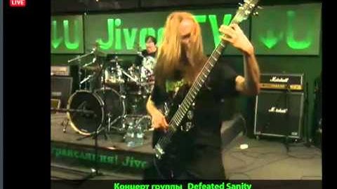 "Defeated Sanity" live in Moscow, Russia 6 november 2011.