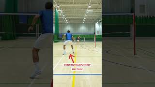 How to move 2x faster with the directional split step @BadmintonInsight