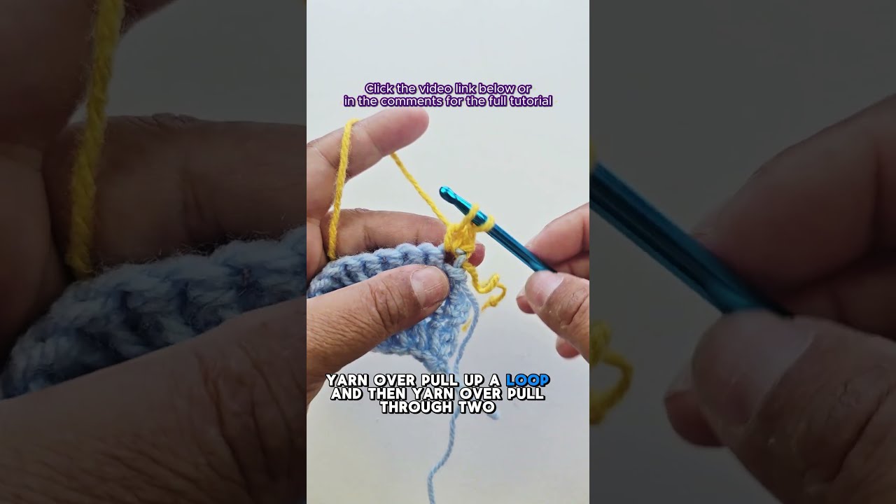 Learn how to crochet Stacked Single Crochet (STsc)