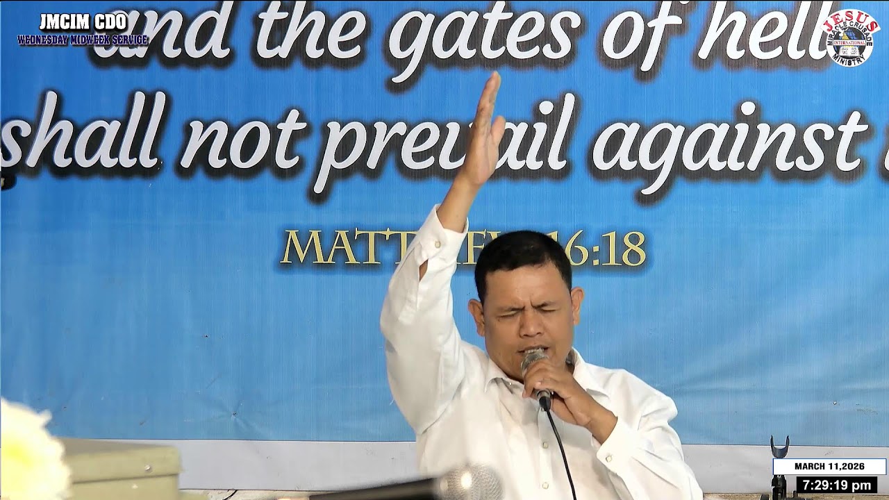 Watch! the JMCIM CAGAYAN DE ORO CITY OUTSTATION Live Streaming  of  WEDNESDAY MIDWEEK SERVICE