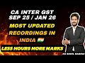 CA INTER SEP 25/JAN 26/MAY 26 REGULAR BATCH DETAILS |90 Hours| MOST UPDATED RECORDINGS IN INDIA|