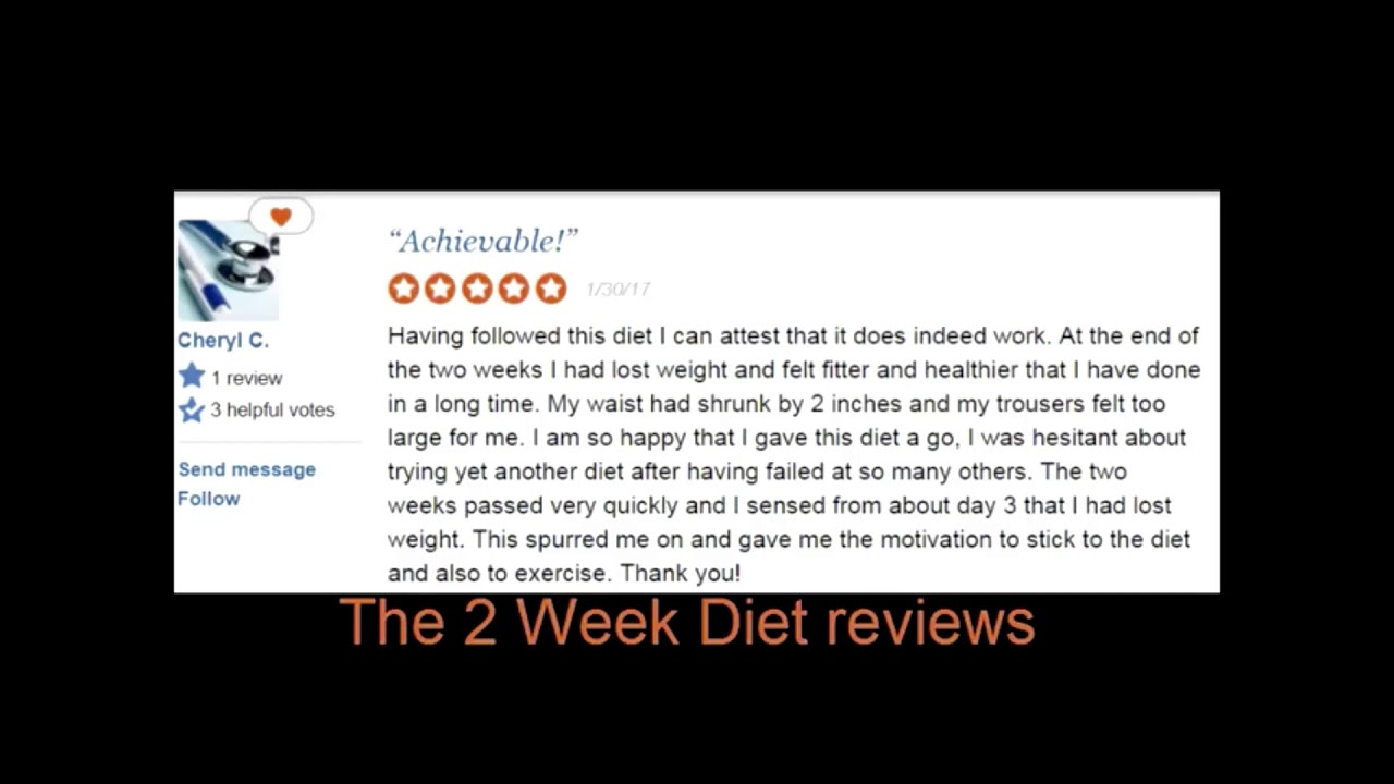 2 Week Diet Review 2020