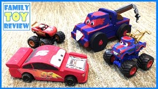 Disney Cars 3 Toys - How To Make Mater Tormentor - 디즈니 카 Build Grow Monster Truck Toys For Kids