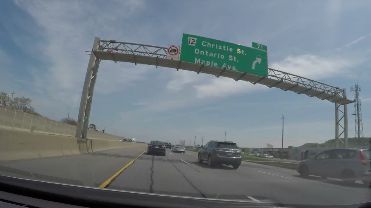 Hamilton to Niagara Falls full drive (uncut) 4k