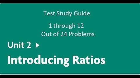 6th Grade Math Unit 2 Test Study Guide Numbers 1-12 (Out of 24) - IM OUR