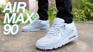 Nike AIR MAX 90 Wolf Grey On Feet!