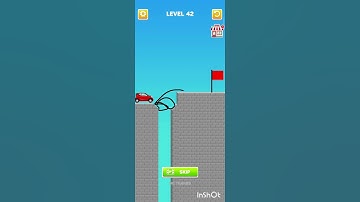 Draw Bridge Game Level 42 #viral #gaming 🚘😈