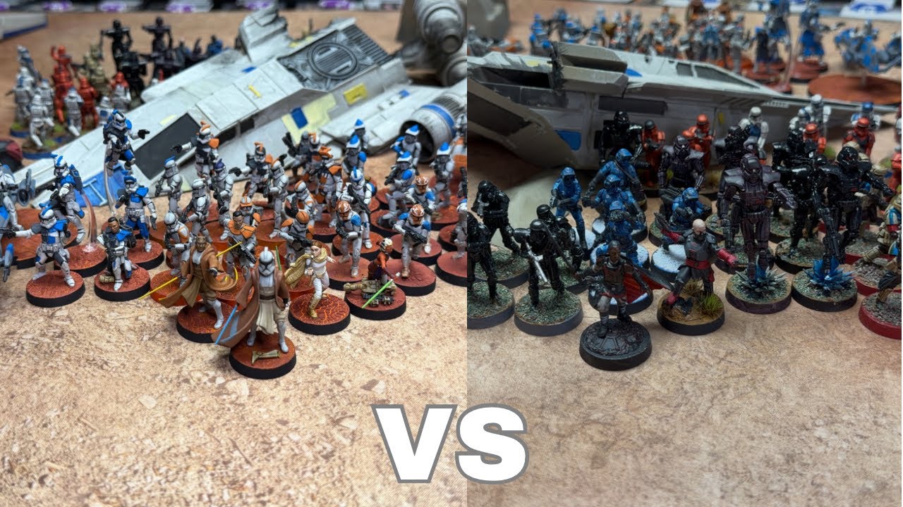 Star Wars Legion Battle Report Episode 63_ Republic vs Empire - YouTube