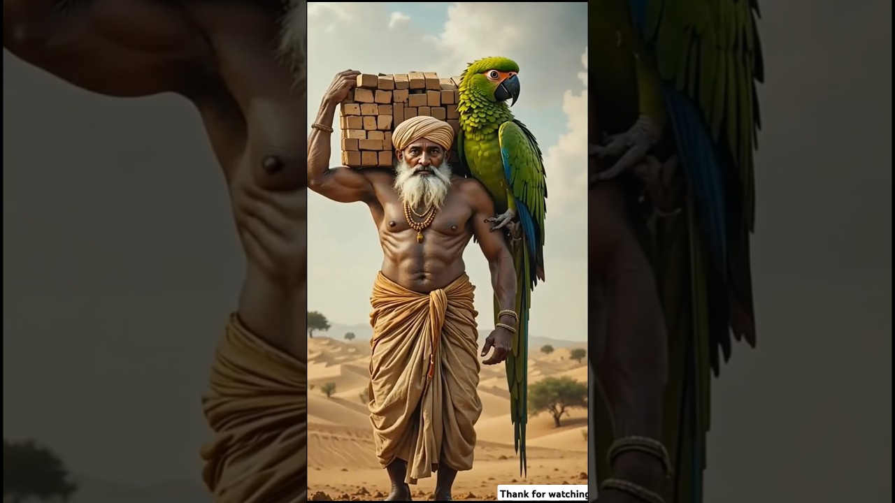 a farmer and a parrot build a house in the desert and then an accident happens