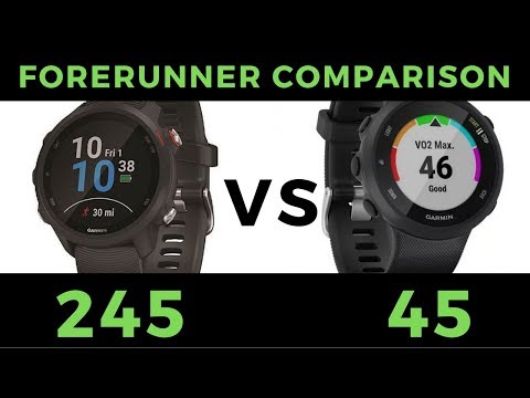 Forerunner 245 VS Forerunner 45 - Garmin Smartwatch Feature Comparison and Review