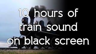 🎧 Train sound on high quality white noise ASMR relax sleep study black screen dark screen