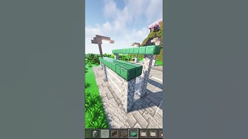 Minecraft: How to make a Bus Stop | #shorts