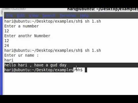 Introduction to Linux Shell Script Part 8