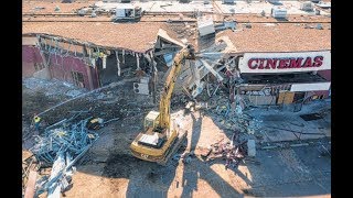 Demolition of the Showcase Cinema in East Hartford Connecticut! R.I.P. Showcase CInema!