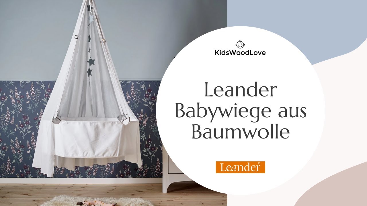 Leander Babywiege aus Baumwolle | KidsWoodLove