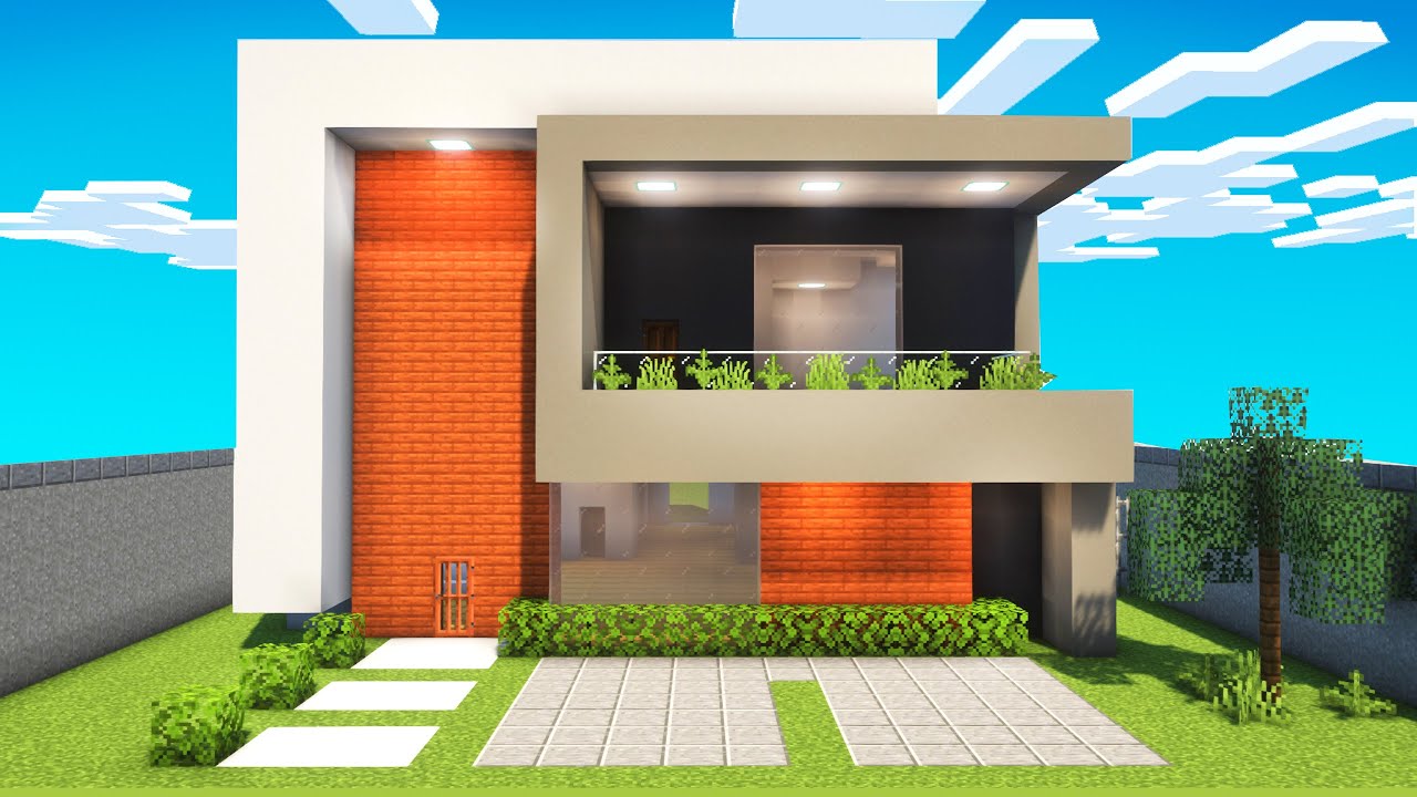 Minecraft Tutorial - Casa Moderna Fácil de Fazer 