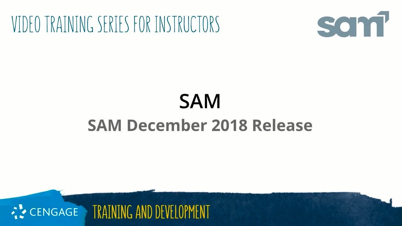 SAM December 22nd Release instructor-led