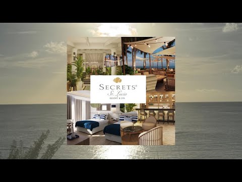 Secrets St Lucia Preferred Club Master Suite SwimOut Oceanfront - YouTube