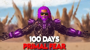 I Played 100 Days of Primal Fear on The Island | Ark Survival Evolved