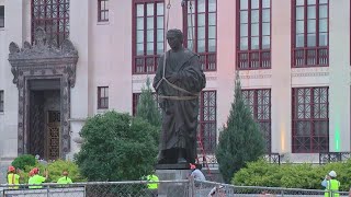 Fate of Christopher Columbus statue remains unclear 3 years after it was removed from City Hall