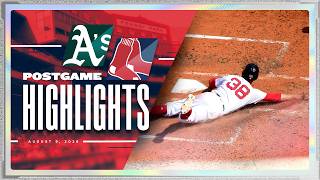 RED SOX HIGHLIGHTS: Red Sox vs. Athletics - 8/9/2026