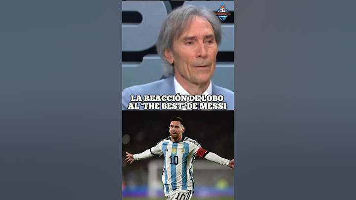 LOBO CARRASCO enloquece con el THE BEST de MESSI #shorts #chiringuito