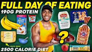 2500 Calorie Full Day of Eating (190g High Protein Diet)