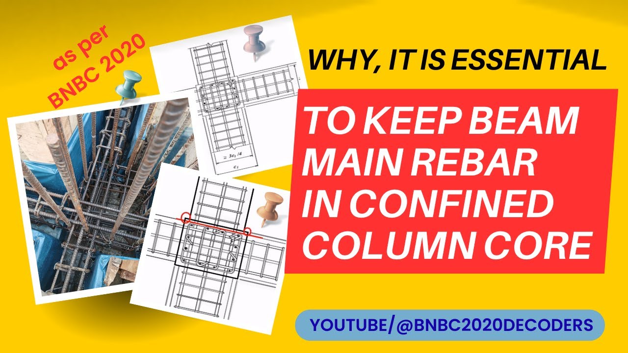 WHY IT IS ESSENTIAL TO KEEP BEAM MAIN REBAR IN CONFINED COLUMN CORE.