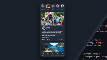 Social Media App | HTML & CSS | UI Design Speed Code