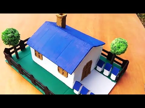corte largo Aumentar Mente 💙 🚀MAQUETA de Casa De Cartón Paso a Paso 🌳 / Cardboard House MODEL Step  by Step - YouTube