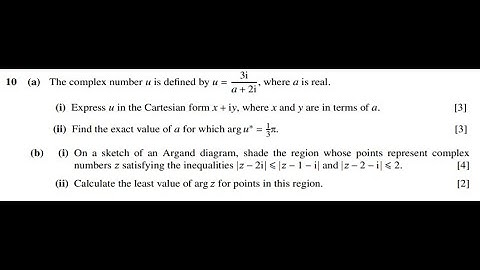 Q10 Solutions for CIE mathematics 9709 paper 31 June 2020 9709/31/m/j/20