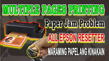 Multiple Pages Printing of Epson L120 and Paper Jam Problem Solved