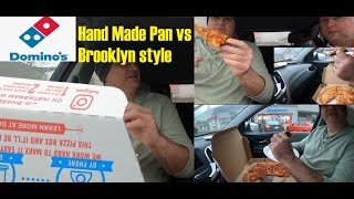 Domino's Brooklyn style vs Handmade Pan 🍕 Comparison