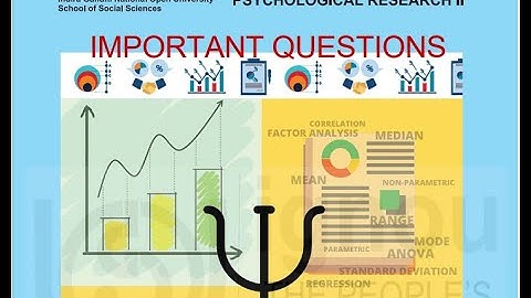 BPCC 108 IMPORTANT QUESTIONS || STATISTICAL METHODS FOR PSYCHOLOGICAL RESEARCH - II #BPCC108 #BAPCH