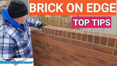 #bricklaying BRICK ON EDGE TOP TIPS